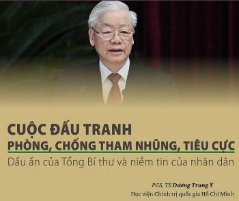 cuoc dau tranh phong chong tham nhung tieu cuc dau an cua tong bi thu va niem tin cua nhan dan