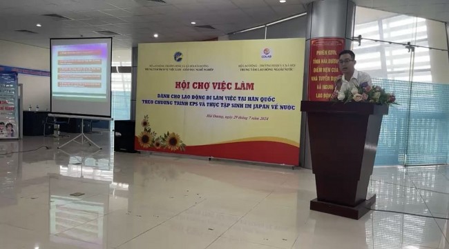 Hải Dương tổ chức hội chợ việc làm cho người lao động từng làm việc ở Hàn Quốc và Nhật Bản