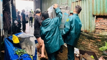 Hà Nội còn hơn 30.500 người sơ tán tránh ngập lụt