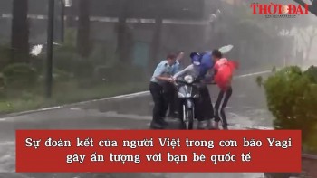 video su doan ket cua nguoi viet trong con bao yagi gay an tuong voi ban be quoc te