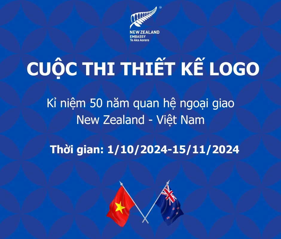 Cuộc thi thiết kế logo kỉ niệm 50 năm thiết lập quan hệ ngoại giao Việt Nam - New Zealand