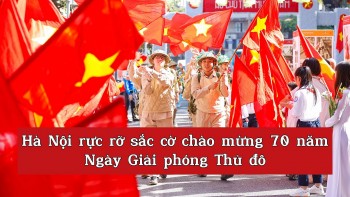 [Video] Hà Nội rực rỡ sắc cờ chào mừng 70 năm Ngày Giải phóng Thủ đô