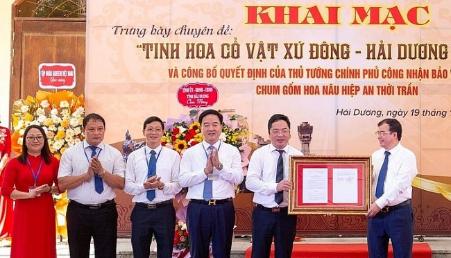 Công nhận Chum gốm hoa nâu Hiệp An thời Trần là bảo vật Quốc gia