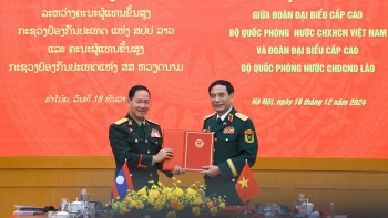 hop tac quoc phong viet nam lao la mot tru cot quan trong cua quan he hai nuoc