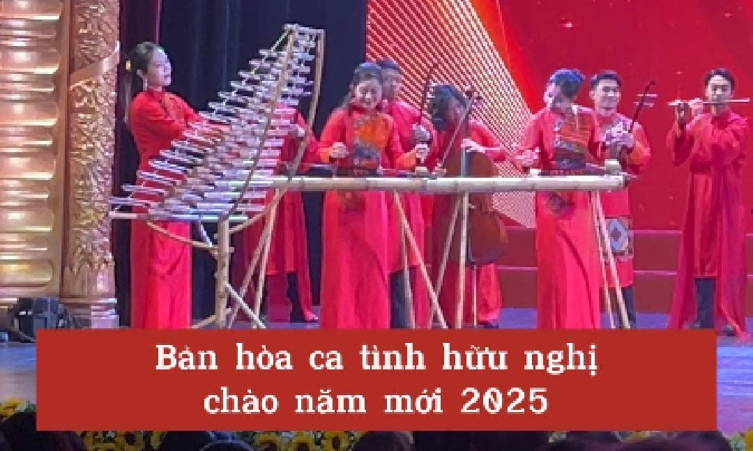 video ban hoa ca tinh huu nghi chao nam moi 2025