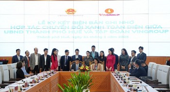uy ban nhan dan thanh pho hue va tap doan vingroup ky ket hop tac toan dien ve chuyen doi xanh phat trien ben vung