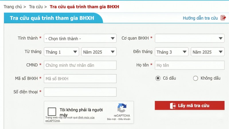 cach kiem tra thong tin cccd da duoc cap nhat tren he thong bhxh chua