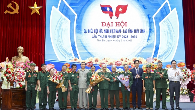 Ông Lê Hữu Thuần giữ chức Chủ tịch Hội hữu nghị Việt Nam - Lào tỉnh Thái Bình nhiệm kỳ 2025-2030