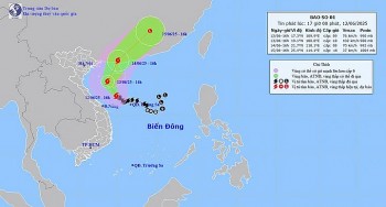thoi tiet hom nay 136 bao so 1 giat cap 11 gay gio manh song cao tren nhieu vung bien