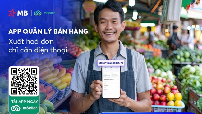 MB chính thức tặng miễn phí: app quản lý bán hàng, xuất hóa đơn điện tử chỉ cần điện thoại