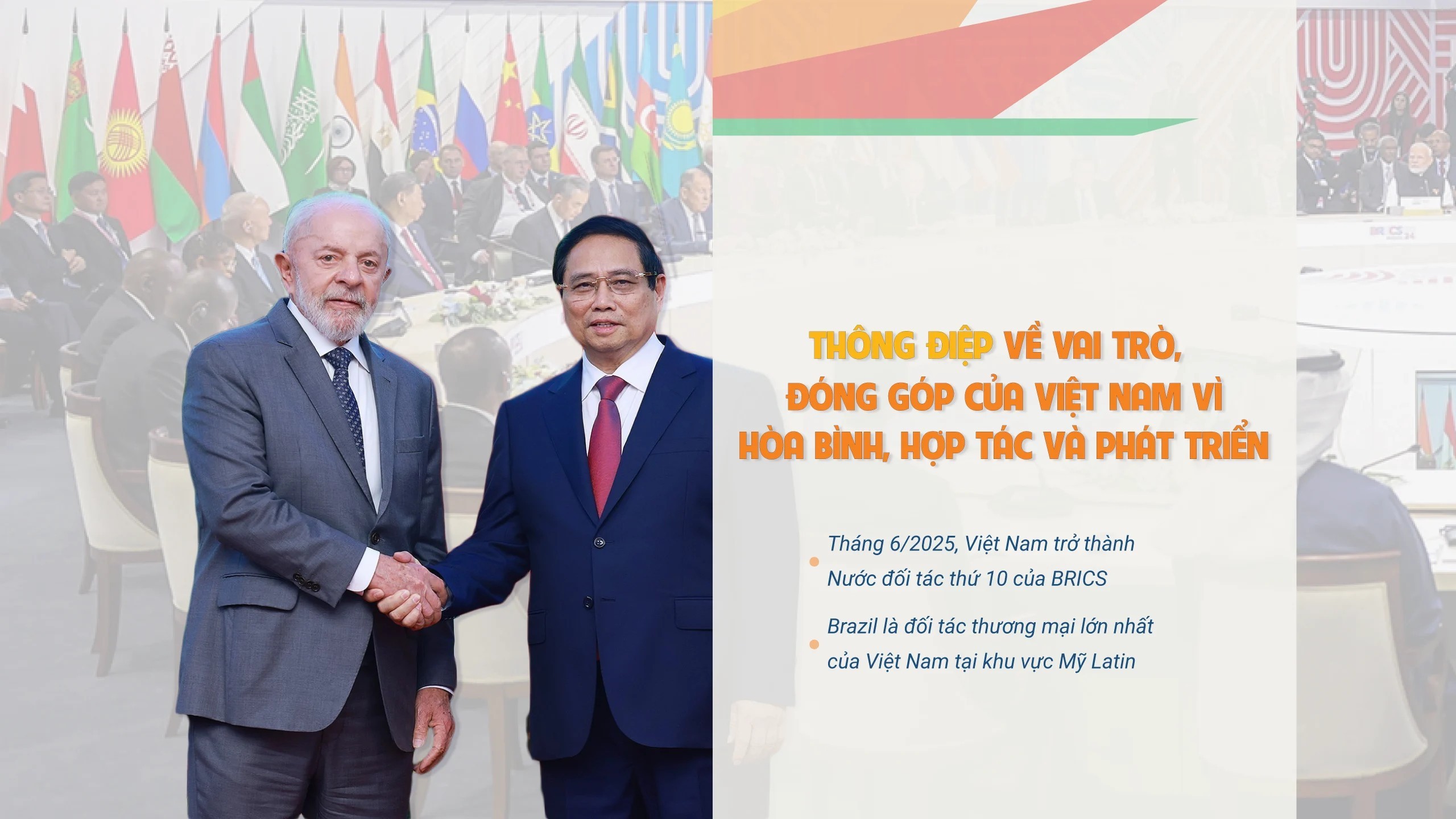 Thông điệp về vai trò và đóng góp của Việt Nam vì hòa bình, hợp tác và phát triển