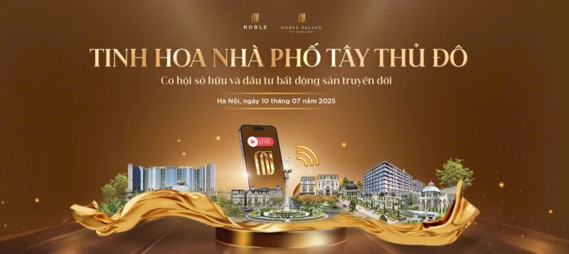 NobleLive – Chuỗi talkshow tương tác - livestream chuyên sâu về bất động sản chuẩn bị lên sóng