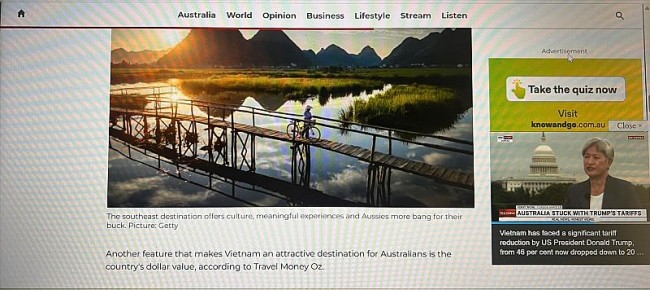 Việt Nam là điểm du lịch hàng đầu của người Australia