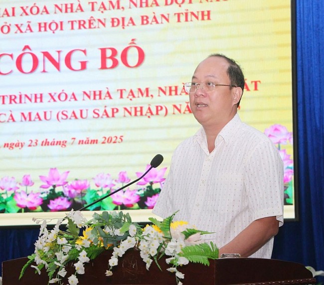 Cà Mau công bố hoàn thành chương trình xóa nhà tạm, nhà dột nát