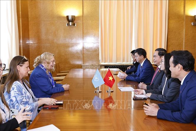 Chủ tịch Quốc hội Trần Thanh Mẫn gặp Tổng Giám đốc Văn phòng LHQ tại Geneva