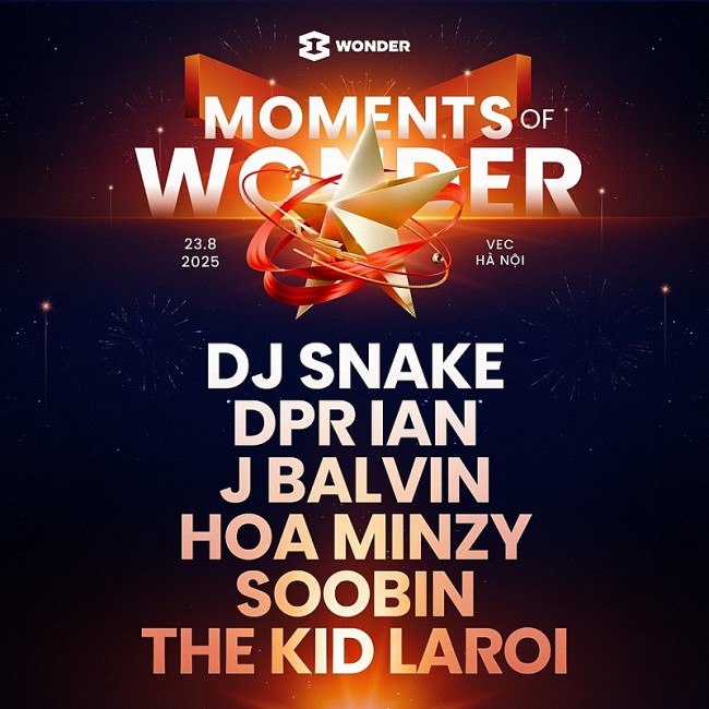 “Moments of Wonder” - Đại nhạc hội đặc biệt kỷ niệm 80 năm Quốc khánh với dàn sao “khủng”: DJ Snake, J Balvin, The Kid LAROI, DPR IAN…