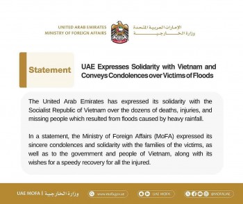 UAE chia sẻ trước thiệt hại do mưa lũ tại Việt Nam