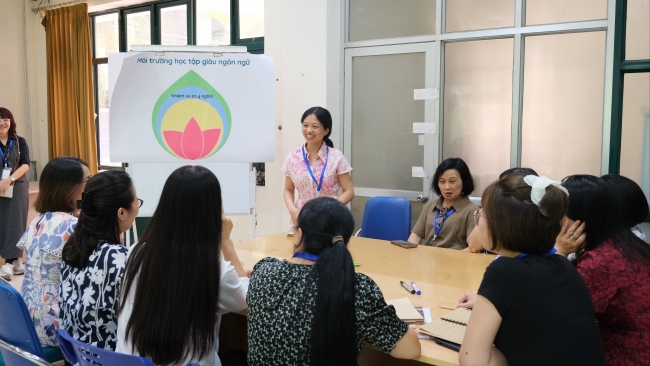 Tổ chức VVOB thúc đẩy phát triển ngôn ngữ cho trẻ mầm non qua khung sư phạm mới