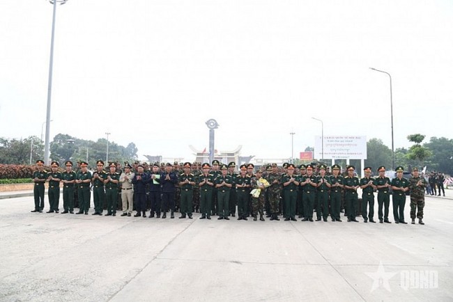 Long trọng lễ đón Đoàn Quân đội Campuchia sang Việt Nam tham gia nhiệm vụ A80