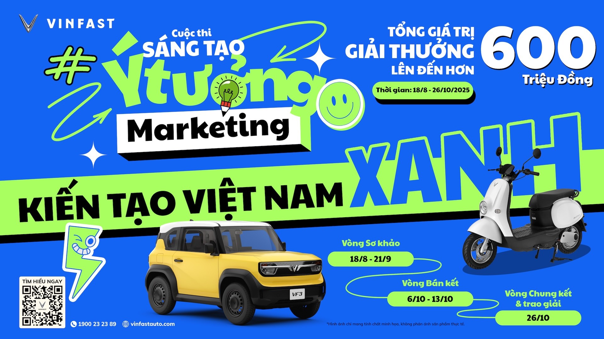 Vinfast tổ chức cuộc thi “Kiến tạo Việt Nam xanh”, tôn vinh các ý tưởng marketing đột phá