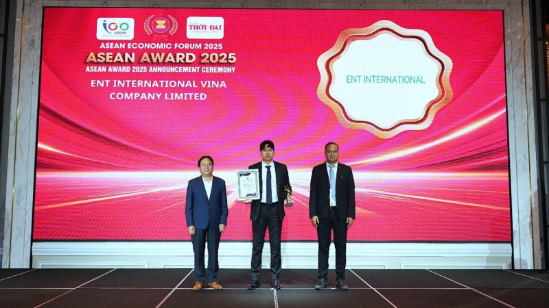 ENT International Vina được vinh danh tại "Thương hiệu nổi tiếng ASEAN 2025"