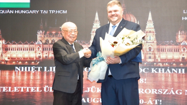 TP.HCM kỷ niệm Quốc khánh Hungary, thúc đẩy hợp tác giáo dục và đổi mới sáng tạo
