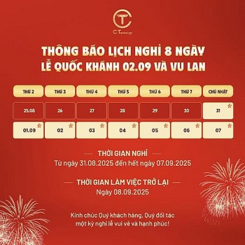 noi tiep ky nghi quoc khanh 29 ct group cho nhan vien nghi them 5 ngay dip le vu lan