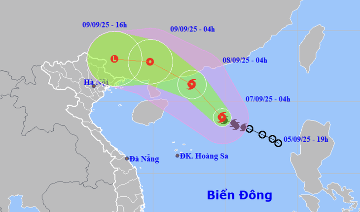 thoi tiet hom nay 79 bao so 7 tapah co the manh len cap 10 giat cap 13