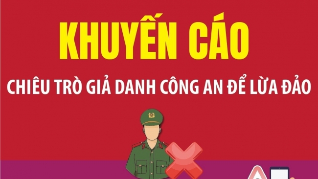 [Infographic] Khuyến cáo về chiêu trò giả danh công an để lừa đảo