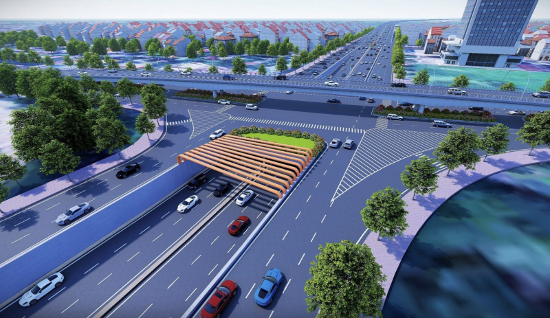 khoi cong xay dung ham chui nut giao co linh giam un tac cua ngo phia dong thu do