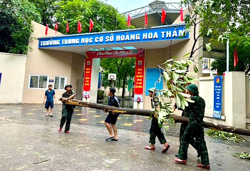 Hà Nội chủ động ứng phó mưa lớn sau bão số 11, đảm bảo an toàn trường học