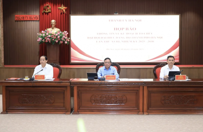 chuan bi to chuc dai hoi dang bo thanh pho ha noi lan thu xviii