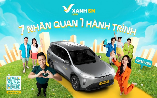 Xanh SM ra mắt dịch vụ Taxi điện 7 chỗ cao cấp Xanh SM Limo