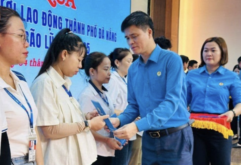 cong doan viet nam ho tro doan vien nguoi lao dong bi thiet hai do mua lu