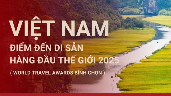 [Infographic] World Travel Awards 2025: Việt Nam tiếp tục được bình chọn là Điểm đến Di sản hàng đầu thế giới