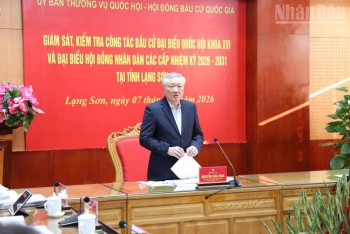 pho thu tuong thuong truc chinh phu nguyen hoa binh kiem tra cong tac bau cu tai lang son