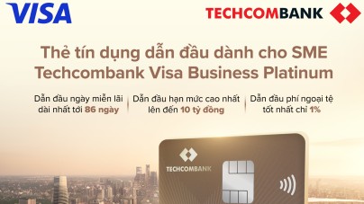 Techcombank ra mắt thẻ tín dụng Techcombank Visa Business Platinum