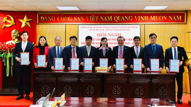 Bắc Ninh ký chương trình phối hợp đối ngoại nhân dân giai đoạn 2026-2031