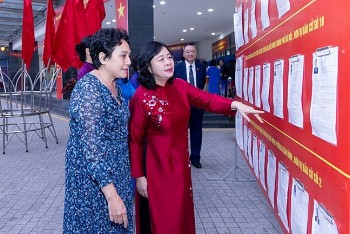 chu tich uy ban trung uong mttq viet nam bui thi minh hoai du khai mac va bo phieu bau cu tai ha noi