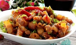 thit lon kho ruoc sa mon ngon dam da dua com