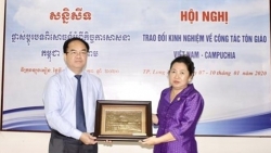 87 can bo campuchia tham gia trao doi kinh nghiem ve cong tac ton giao tai viet nam