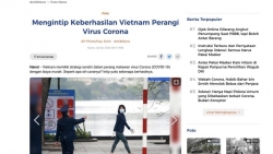 truyen thong indonesia viet nam lam rat tot trong viec phong chong su lay lan cua covid 19