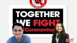 nu cong an ha tinh day tieng anh online de ung ho chong covid 19