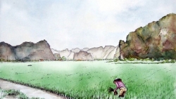 du khach phap ve tranh ve ve dep doc mien dat nuoc hinh chu s