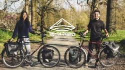 Cặp đôi vợ Việt chồng Pháp đạp xe qua 18 quốc gia để gây quỹ cho trẻ em nghèo