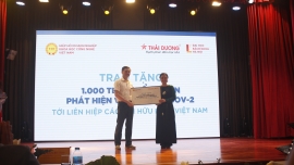 Hiệp hội Doanh nghiệp Khoa học công nghệ Việt Nam trao tặng 1.000 Kit test COVID-19 cho VUFO