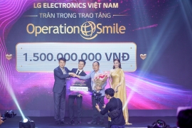 Operation Smile Vietnam nhận 1,5 tỷ đồng tài trợ từ sự kiện đấu giá của LG