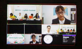 thi sinh dao lien ha tieu hoc brendon gianh giai nhat cuoc thi tieng anh toan quoc beyou