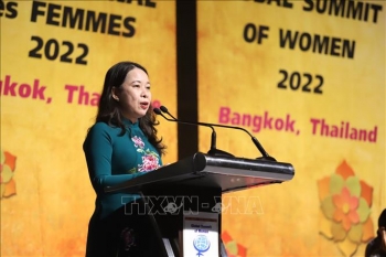 toan van phat bieu cua pho chu tich nuoc vo thi anh xuan tai le khai mac hoi nghi thuong dinh phu nu toan cau 2022
