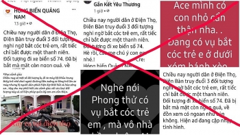 Bác thông tin có vụ “bắt cóc trẻ em” ở Quảng Nam